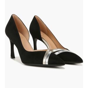 Naturalizer Black and Silver Heels
